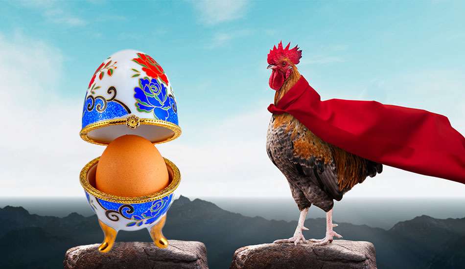 Chicken or the Faberge Egg